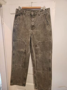 Zara Olive Green Utility Pants